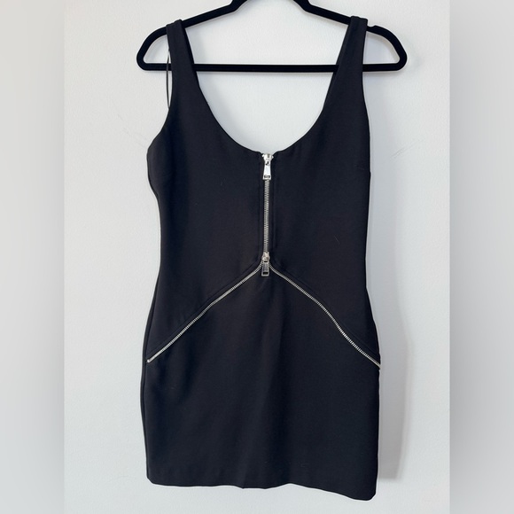 Zara Black Dress with Zipper Accent *NWT* XL - Picture 6 of 17